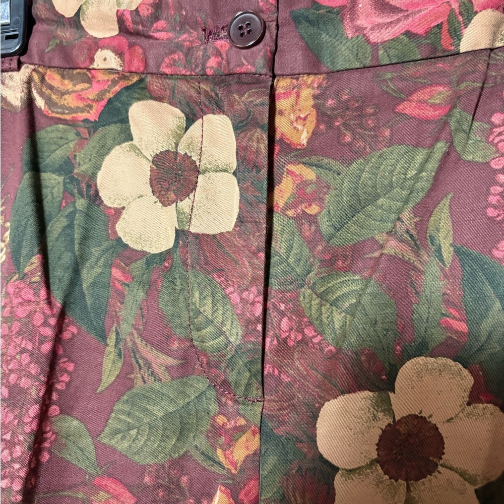 Talbots Floral Print Pants - Multicolor - Picture 4 of 13